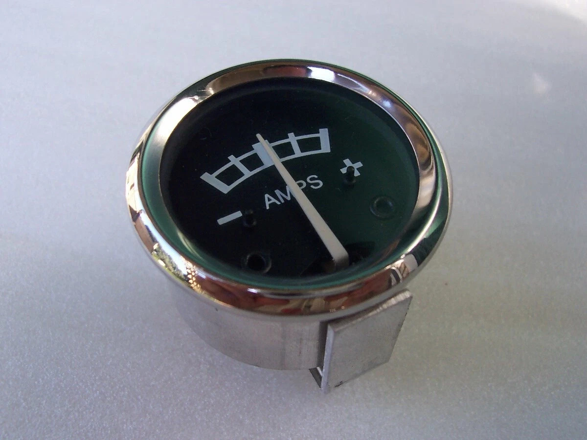 LUCAS AMMETER AMP METER 6 VOLT BLACK FACE BSA NORTON TRIUMPH