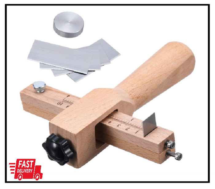 Leather Strap Cutter, Strip and Strap Leather Wood DIY Craft Hand Cutting Tool A