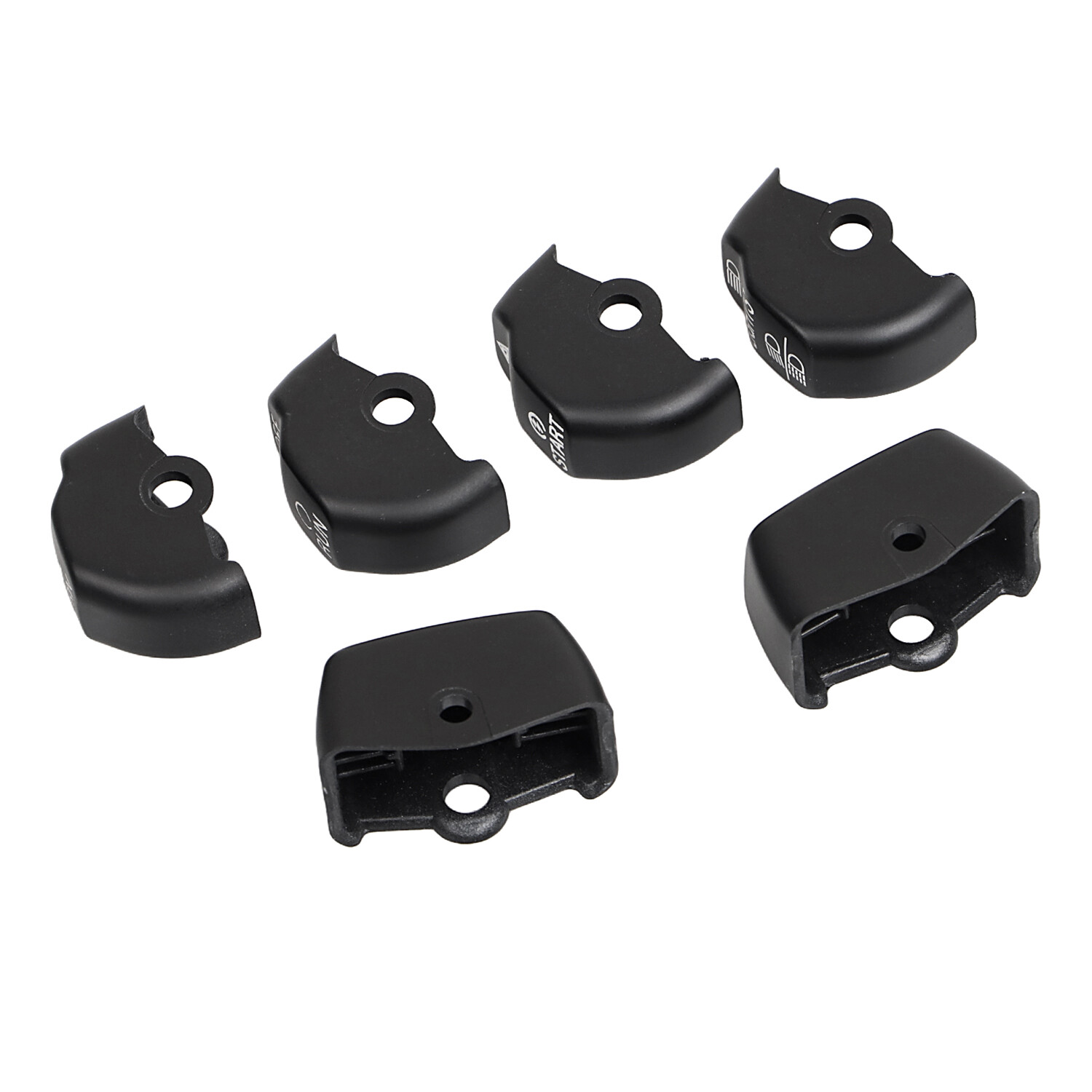 6pcs Hand Control Switch Housing Button Cap For Harley Dyna Softail Slim FLS US