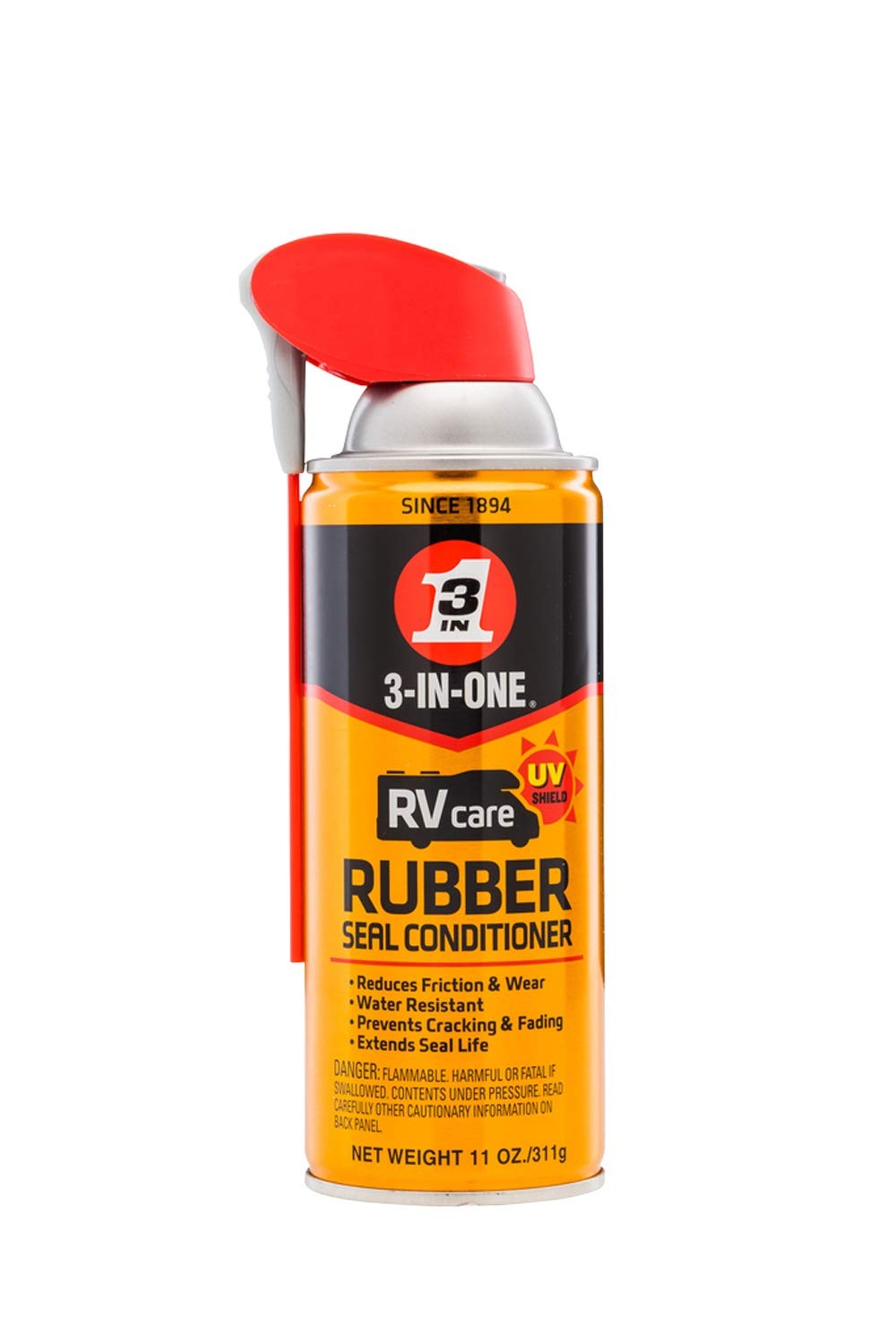 RV Rubber Seal Conditioner with Dual Spray, 11 Oz Pack of 6