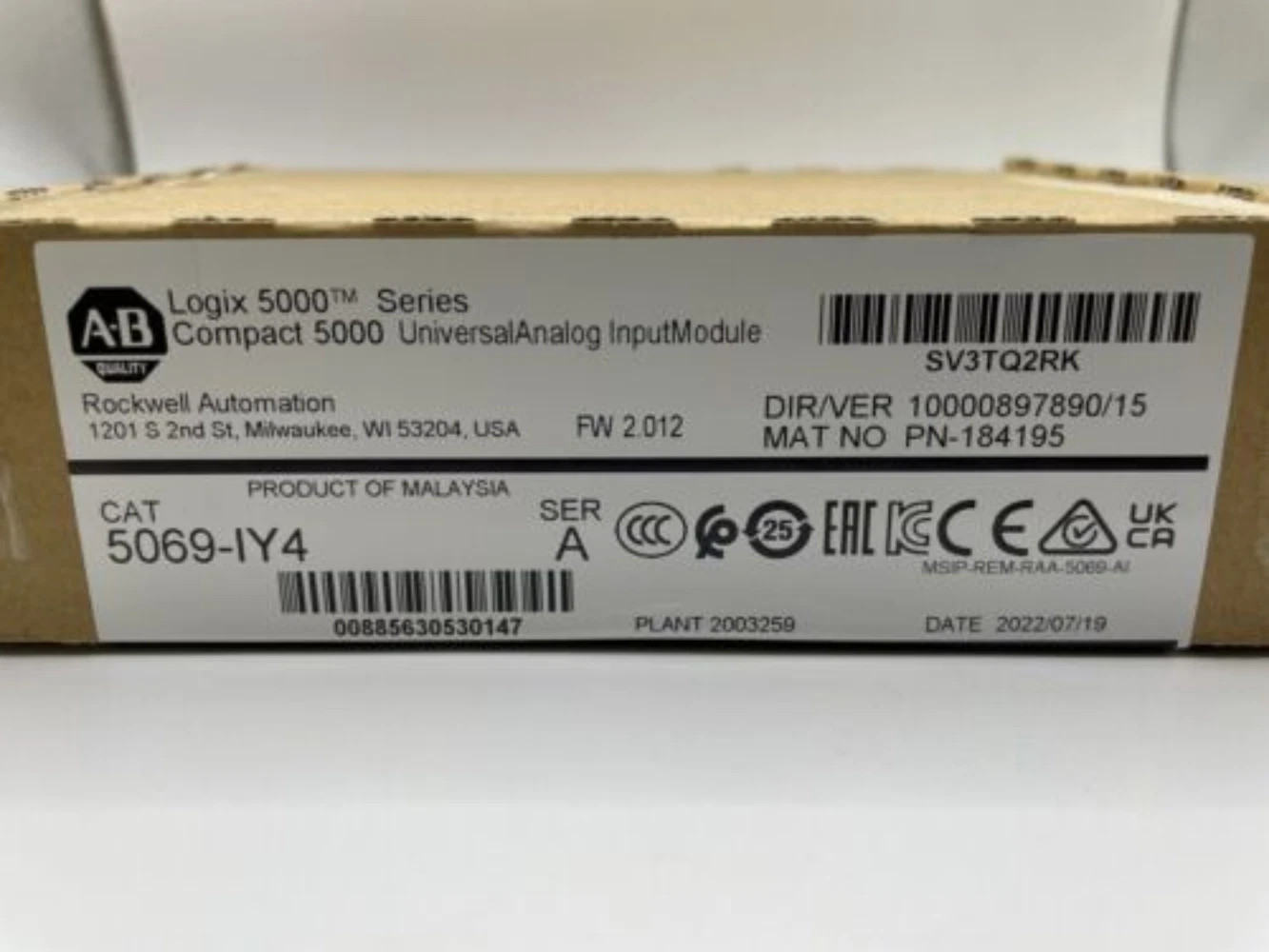 1PC Allen-Bradley 5069-IY4 Compact I/O Universal Analog Input Module