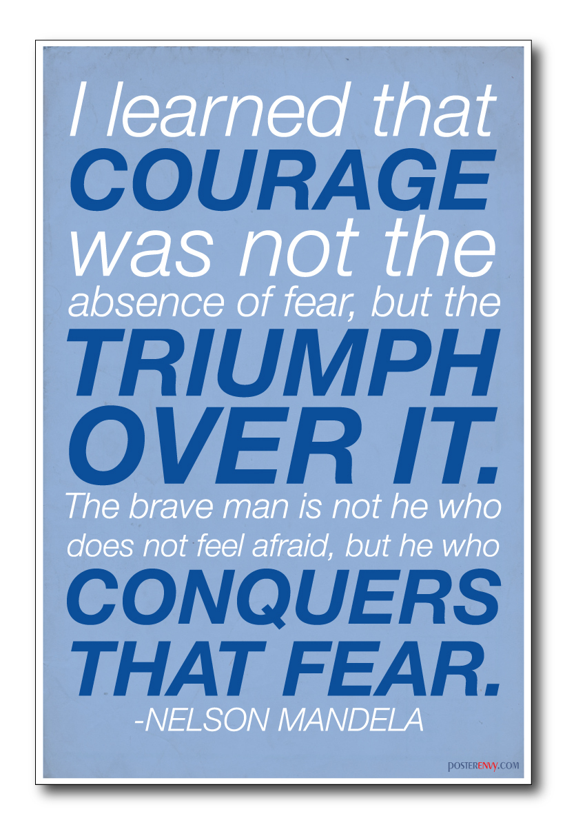 Nelson Mandela "Courage was not the Absence of Fear.." NEW Famous Person POSTER