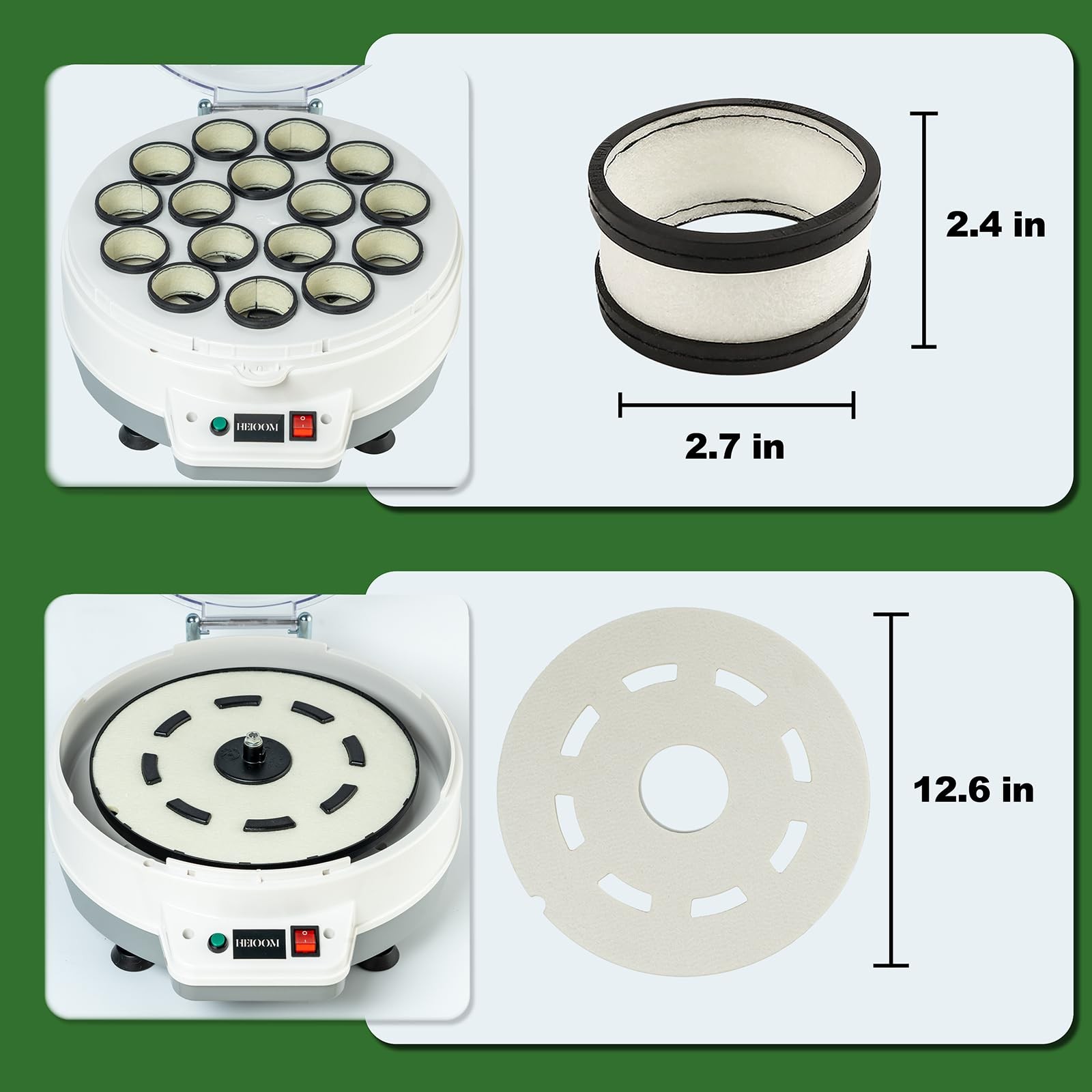 Billiard Ball Cleaning Machine Wool Ring 16 Billiard Ball Cleaner Wool Circle...