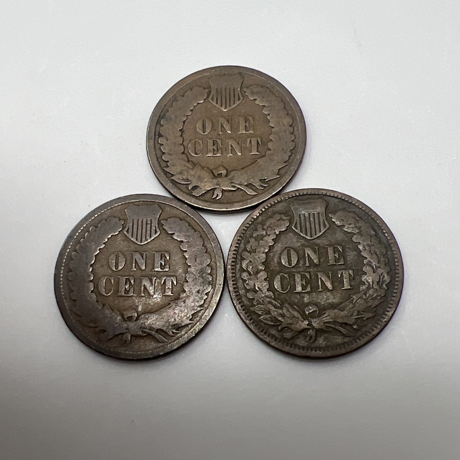 Lot of 3 Indian Head cents 1892/1893/1894 #1167