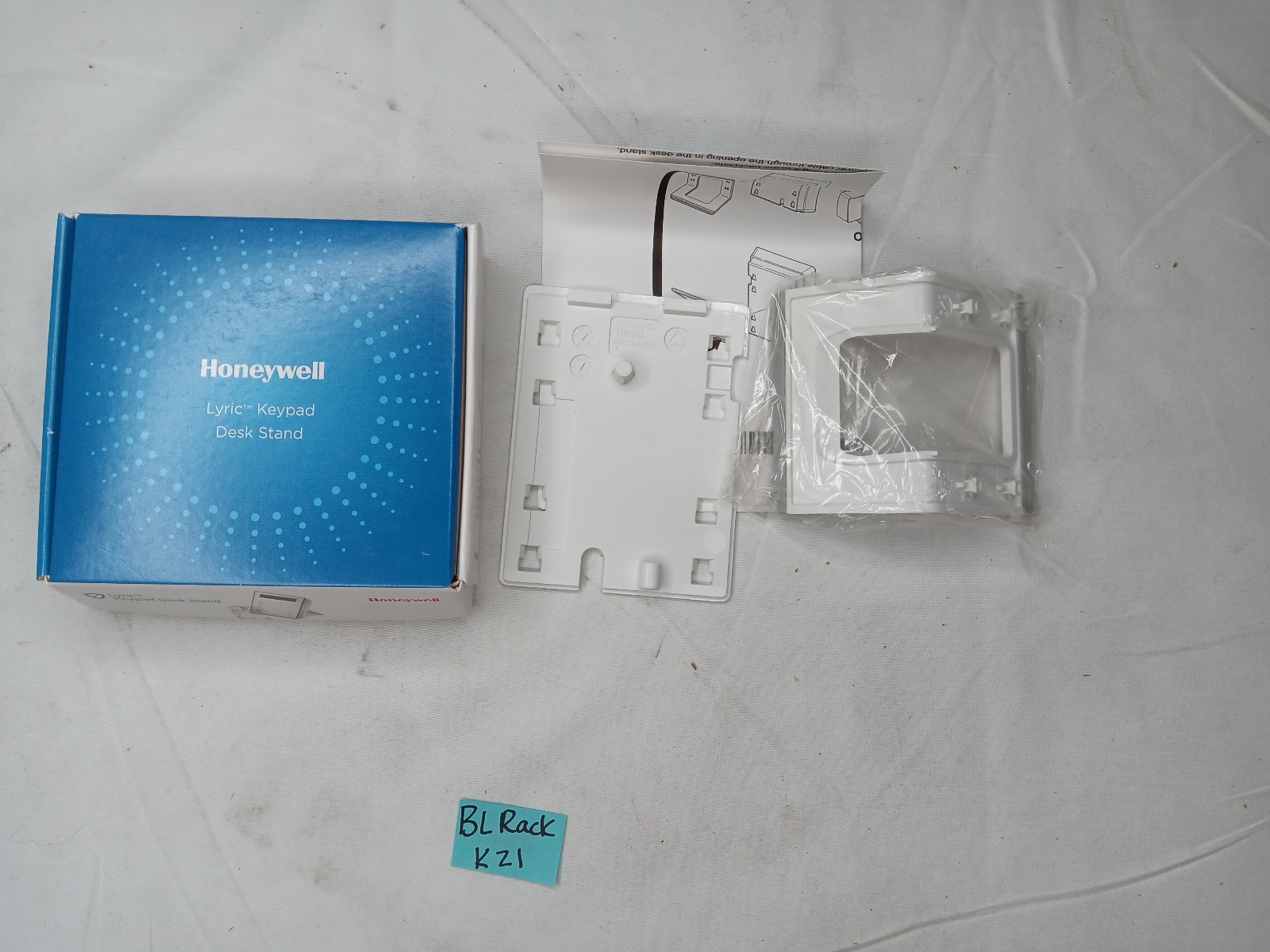 (Lot of 2) White Honeywell LKP500 DK Desk Stand for Honeywell LKP500 Controller.