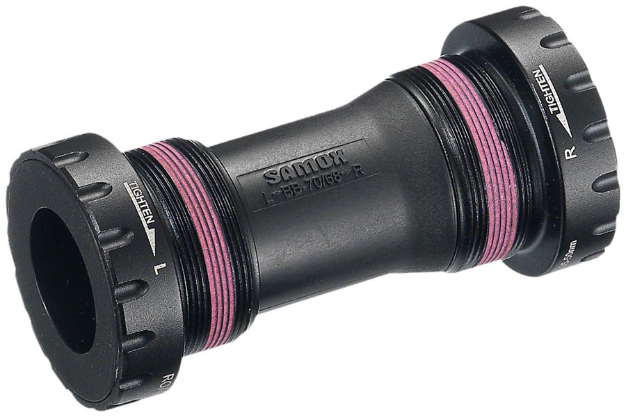 Samox English Bottom Bracket - English (BSA), 68/73mm, For 24mm Spindle, Externa