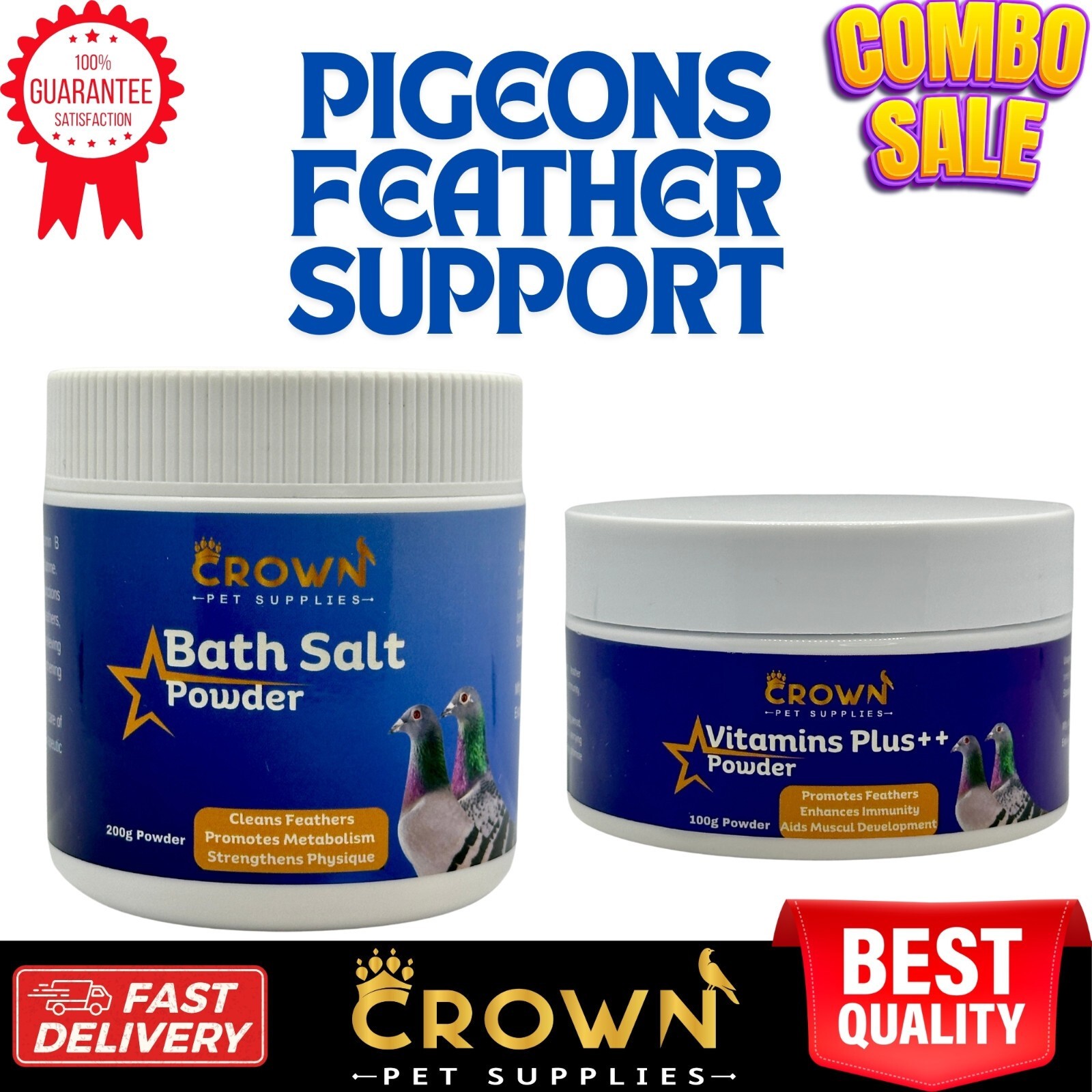 Pigeons Feathers Supplements Reduce Feather Picking & Reduce Skin Irritation