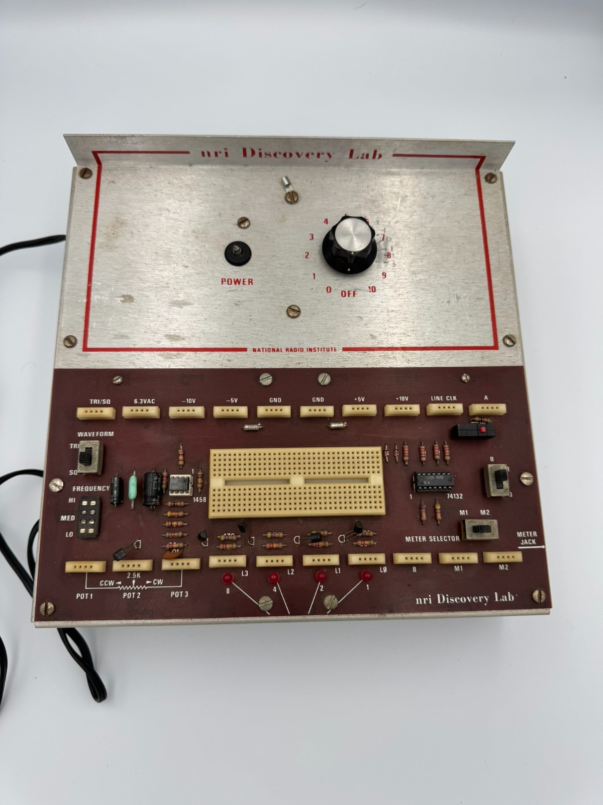 NRI Discovery Lab Electronics Trainer w/ Conar Test Equipment Set