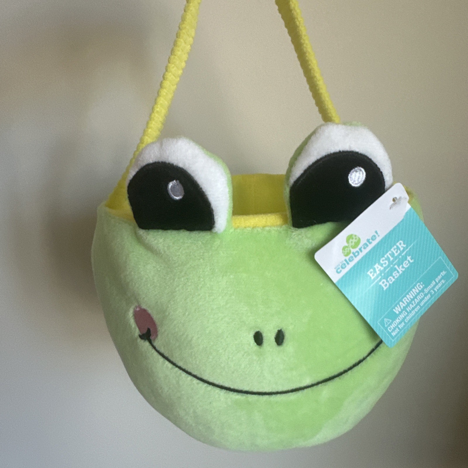 Plush Frog Basket