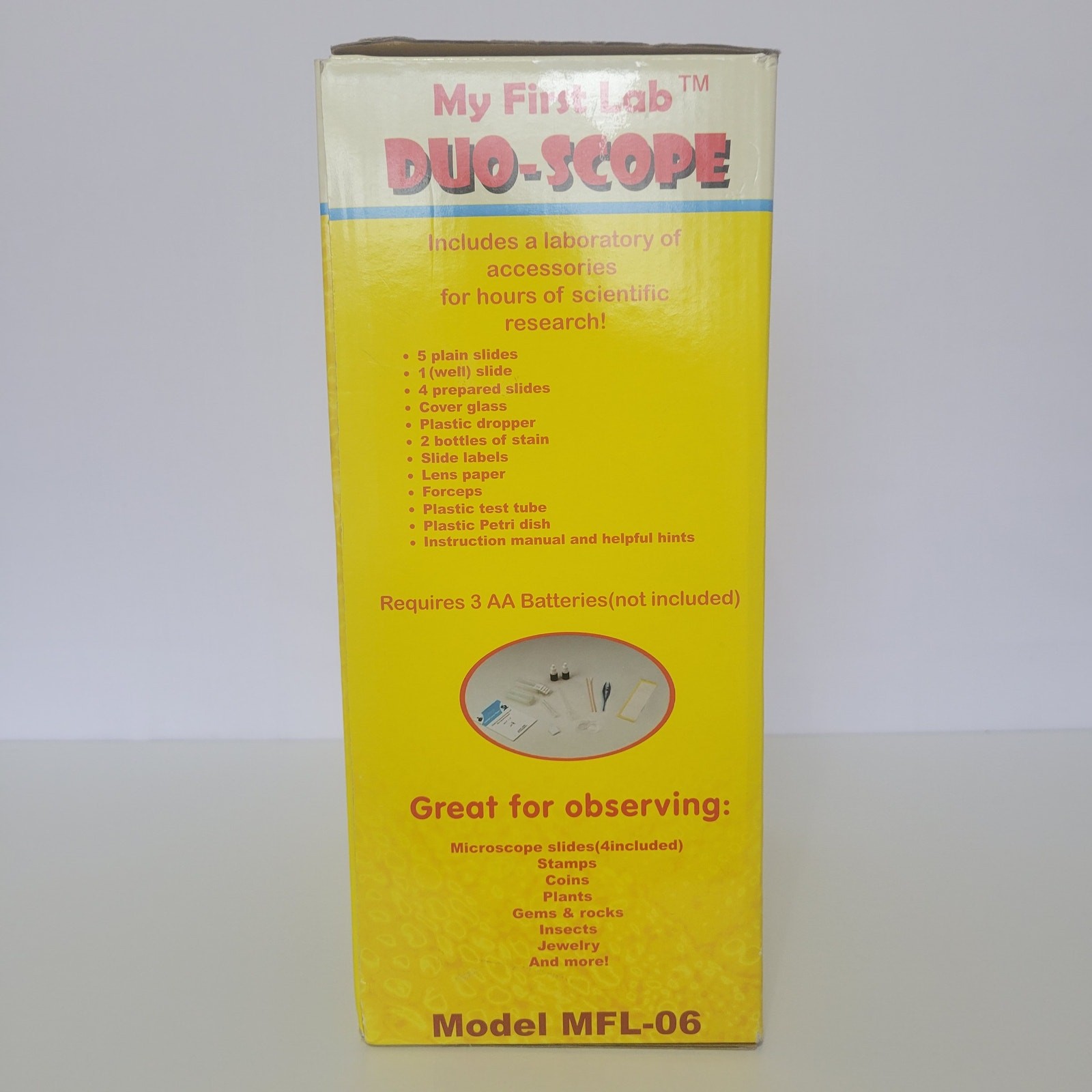 My First Lab MFL-06 Duo-Scope Microscope Two Microscopes in One with Box, Works
