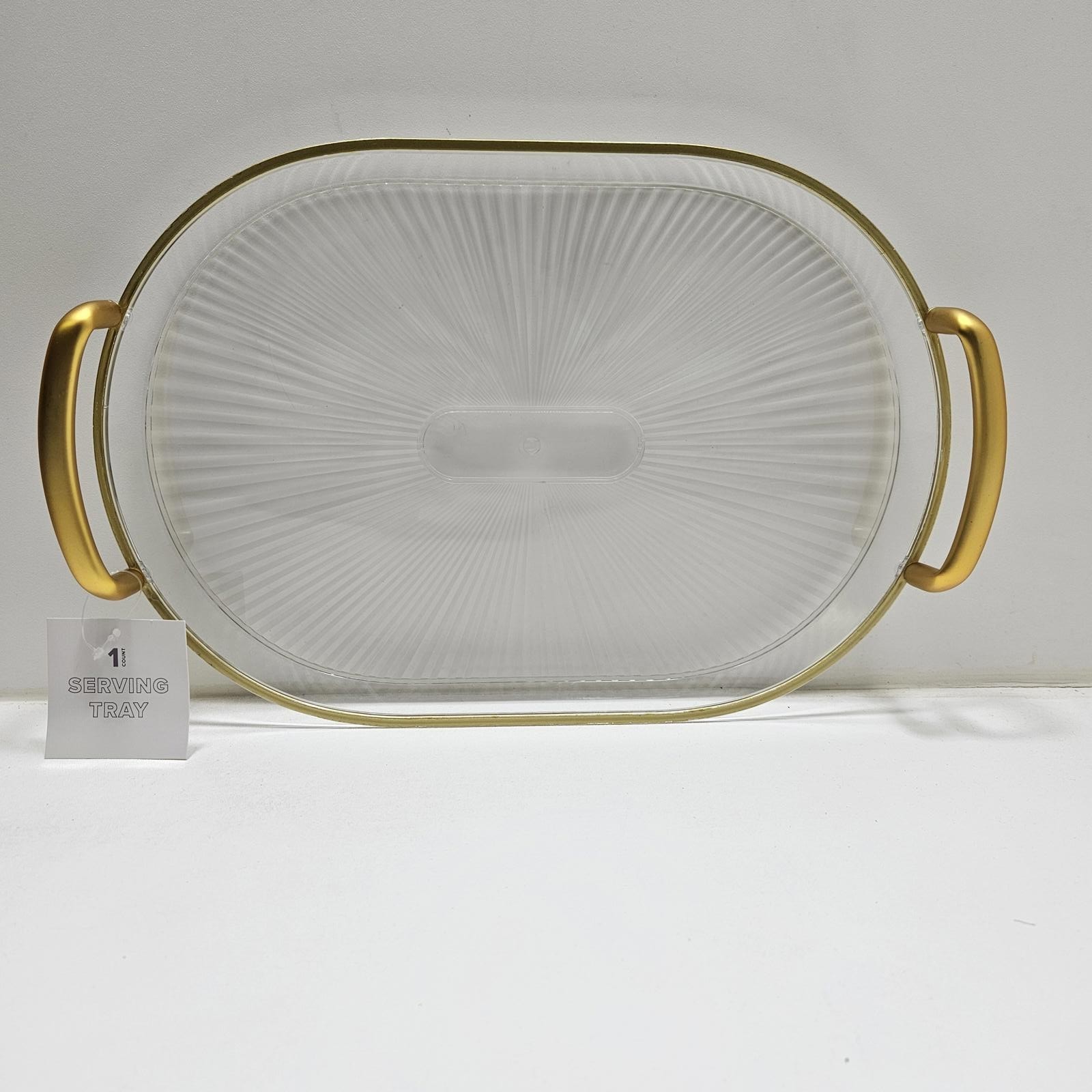 New One Count 15 inch x 9 1/2 inch Serving Tray