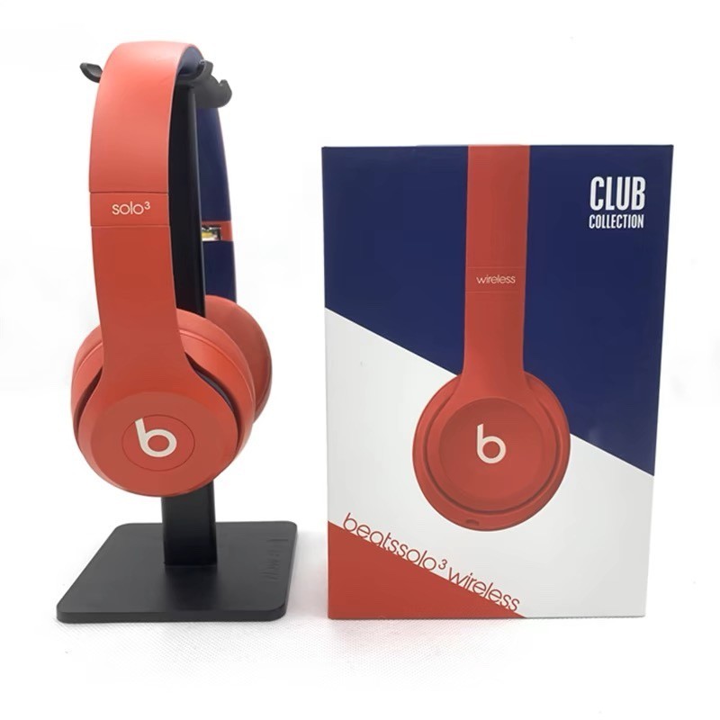 New Sealed Beats Solo3 Wireless Bluetooth On-Ear Headphones - Red Color