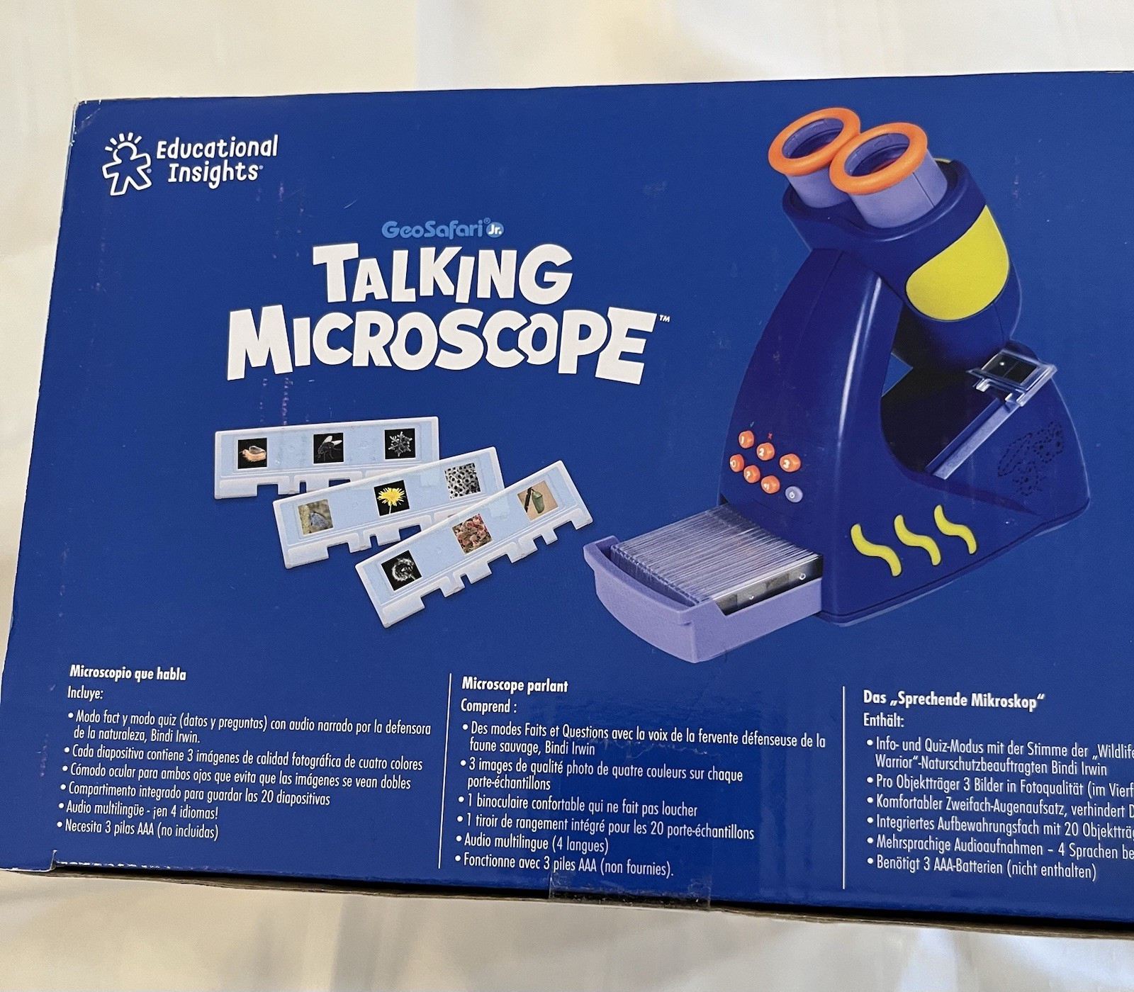 Educational Insights GeoSafari Jr. Talking Interactive Microscope Ages 3+