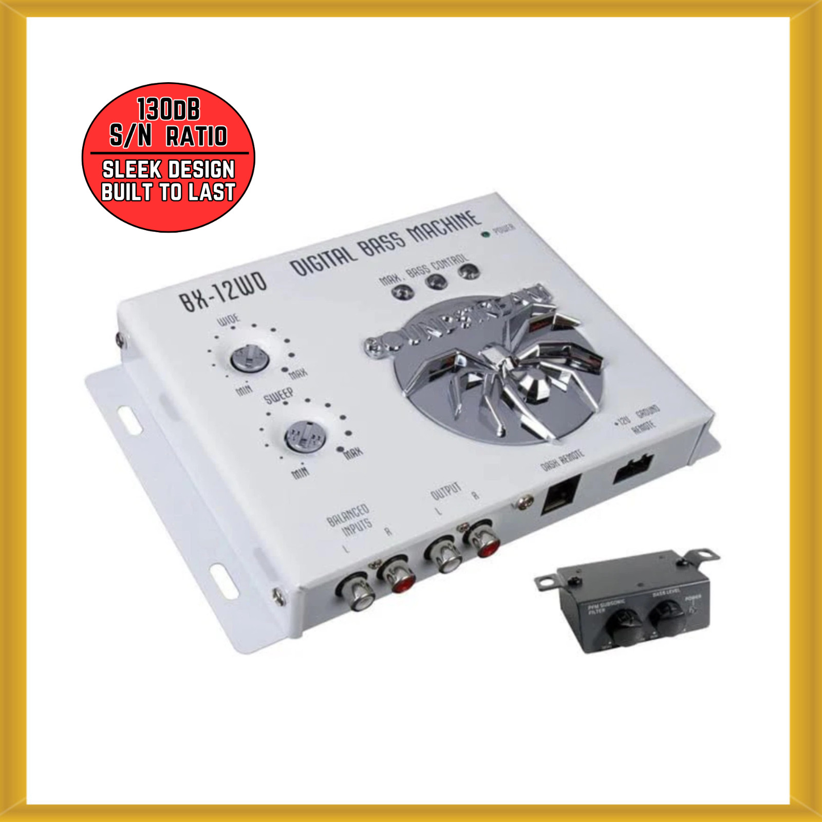 Soundstream BX-12W D Car Audio Signal Restoration Processor with Remote Control