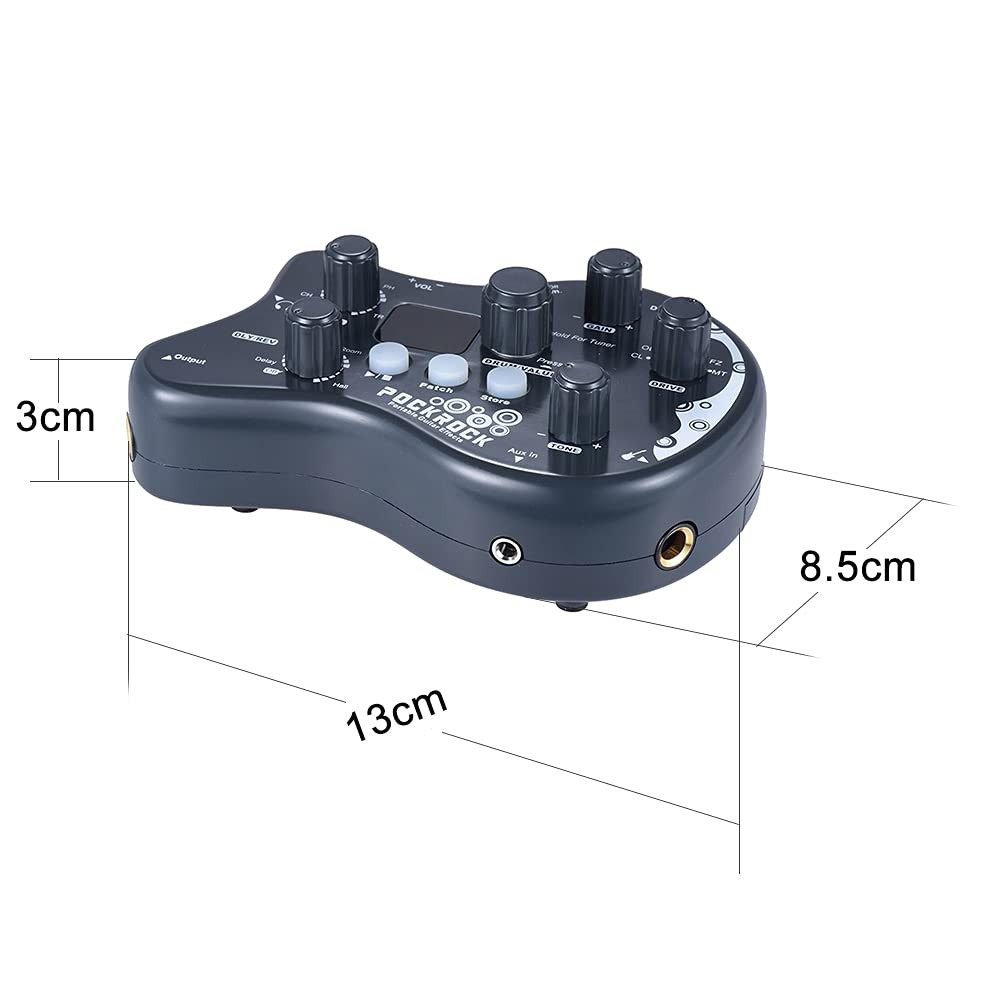 Guitar Distortion Pedal Delay Guitar Pedal Portable Guitar Multi-effects Proc...