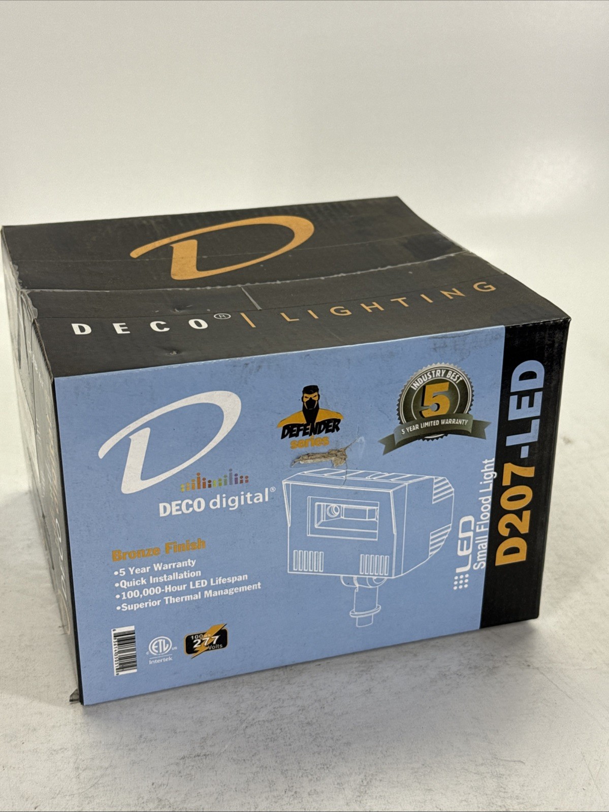 Deco Digital Lighting D207-LED3050UHKBZ Small LED Flood Light - NEW