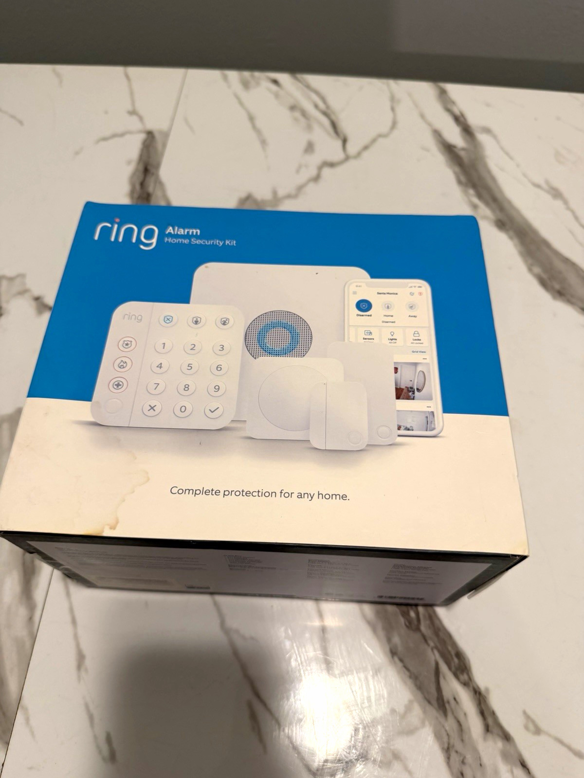 Ring Alarm Home Security Kit White, Wireless Wi-Fi, Alexa Compatible, App