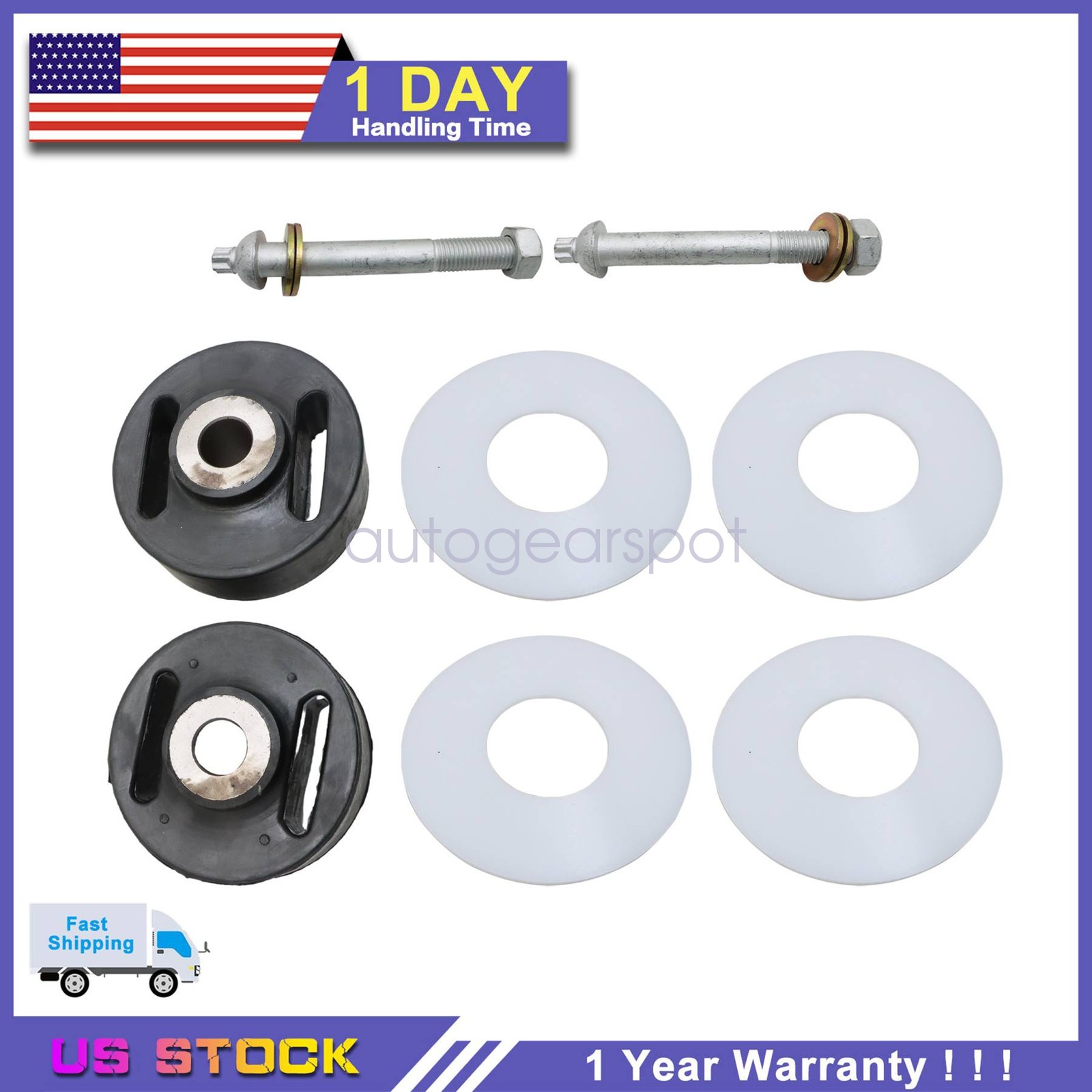 For HENDRICKSON VANTRAAX PIVOT BUSHING KIT 1 AXLE HKA180 AANT23K S-26321 S-23320