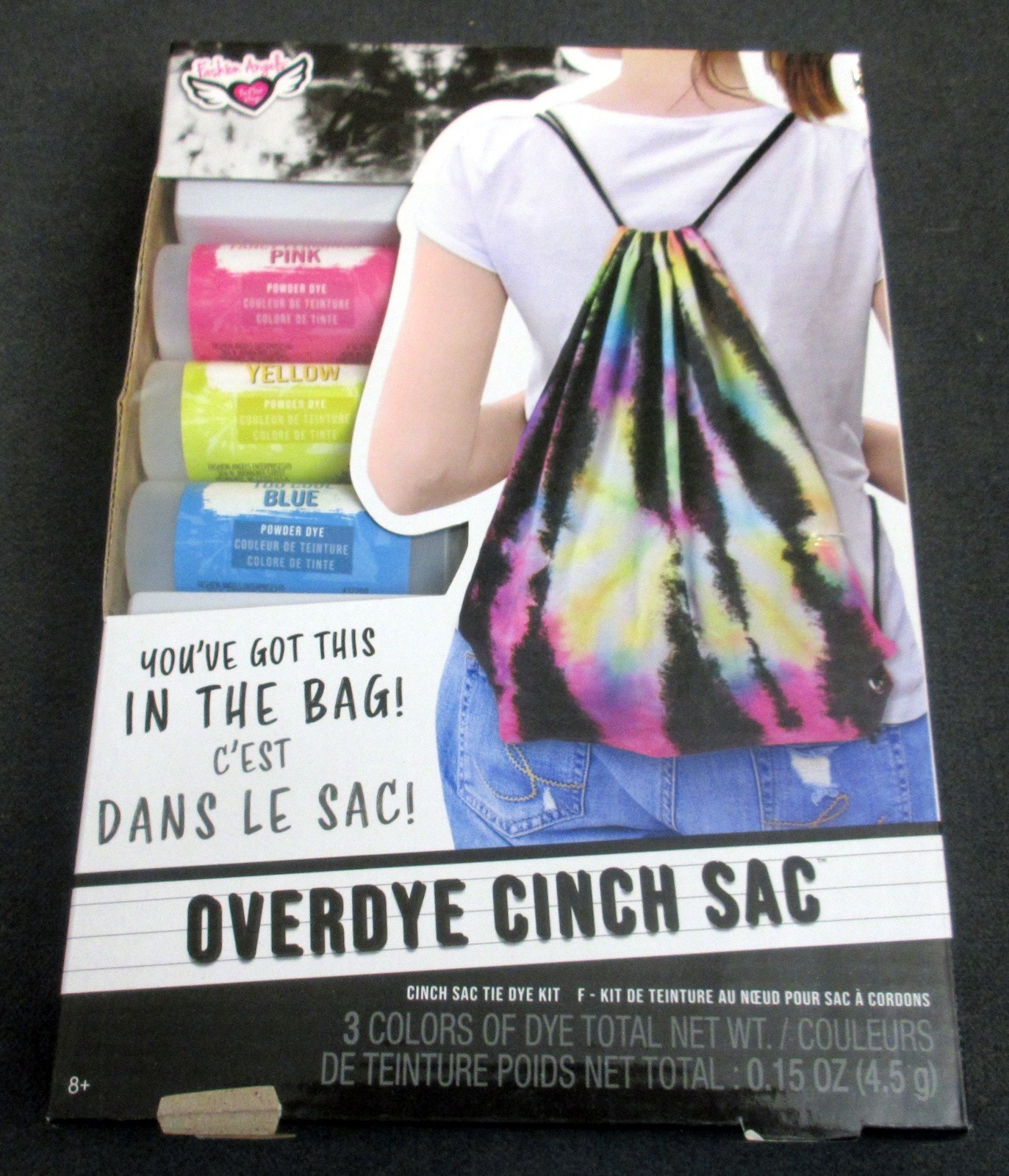 Fashion Angels - Overdye Cinch Sac Kit, Arts & Crafts - NEW