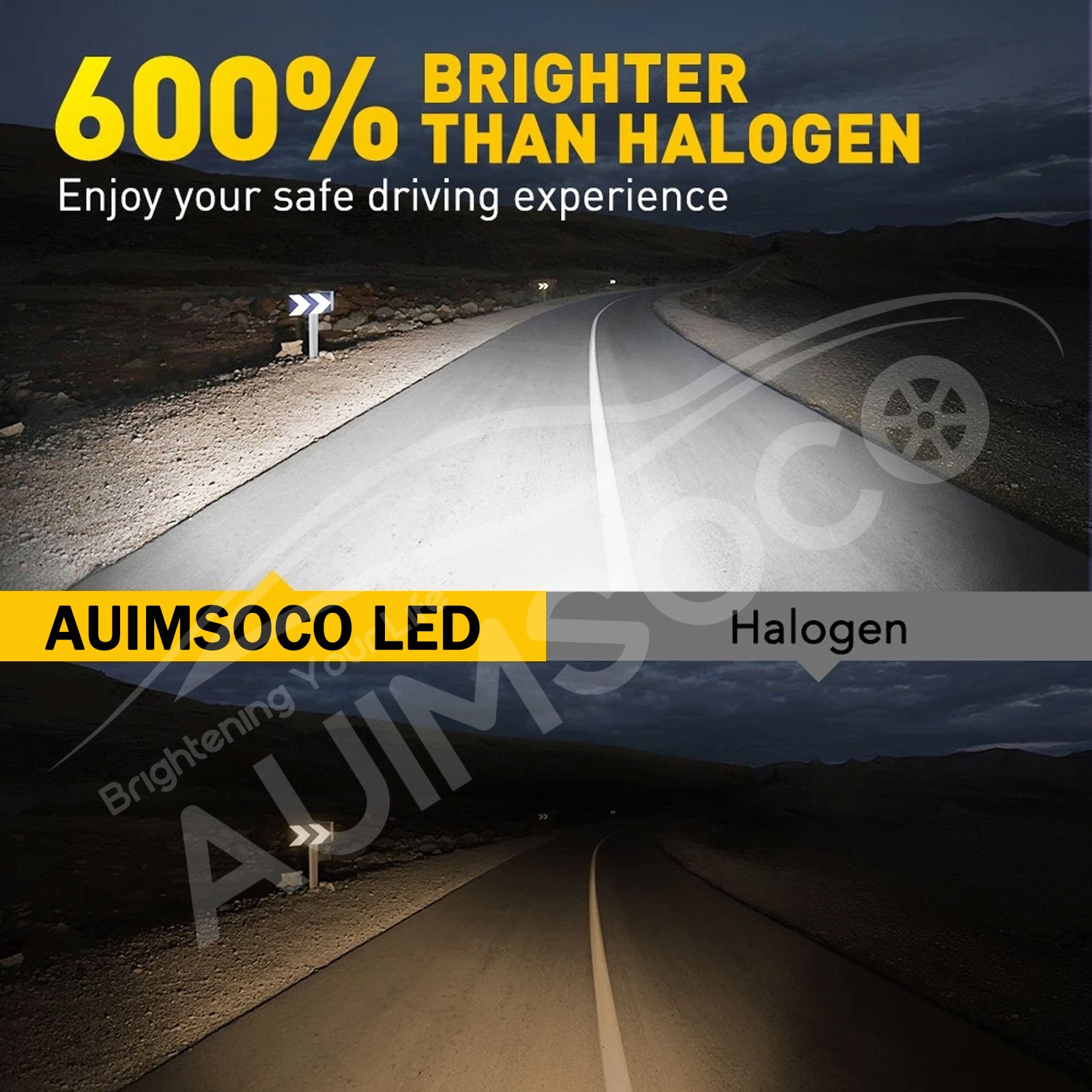Pair H11 LED Headlight Kit Low Beam Bulb Super Bright 6500K White 1000000LM