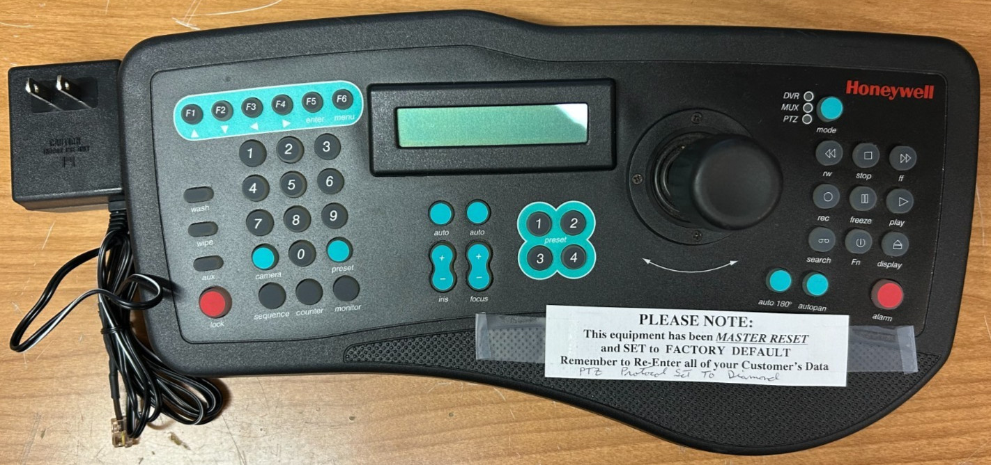 Honeywell HJZTP Joystick Controller Keyboard