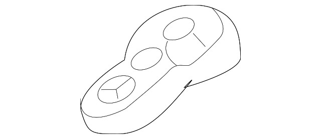 Genuine Volkswagen Keyless Entry Transmitter 1J0-959-753-F