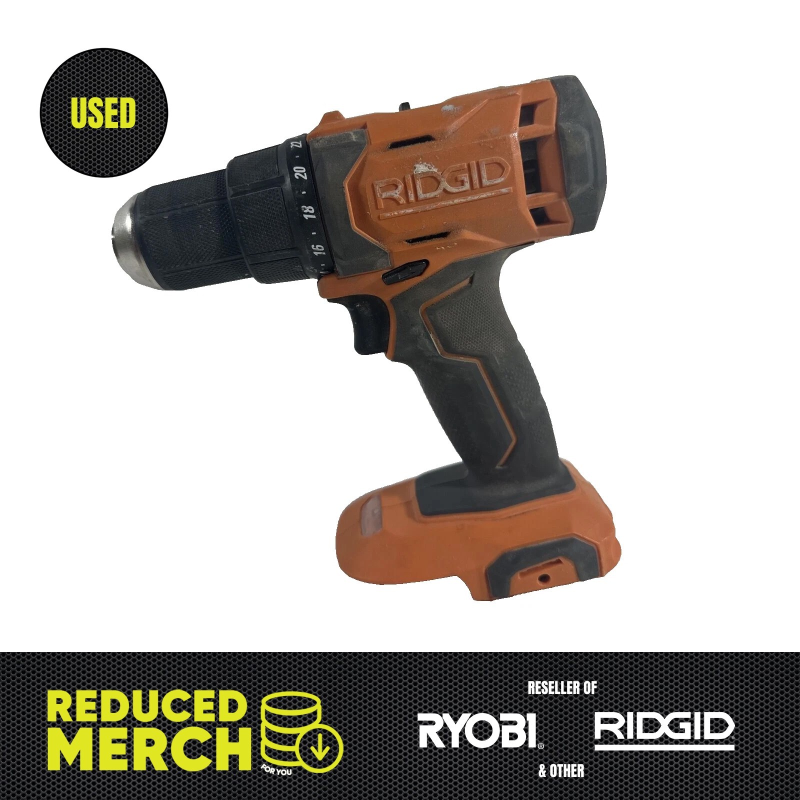 Ridgid R86001 18V Cordless 1/2" Drill/Driver Dirty B2r