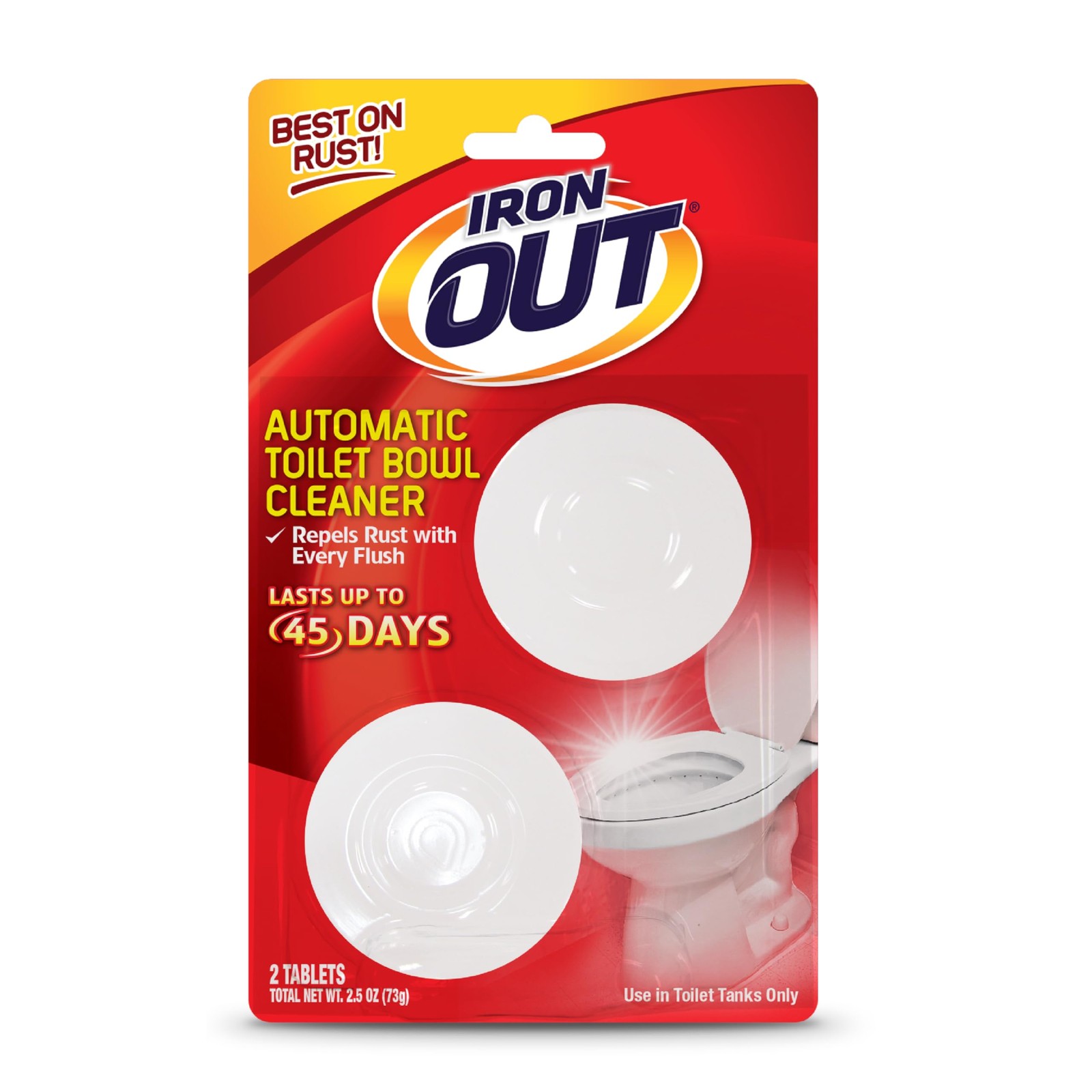 IronOut No Scent Toilet Bowl Cleaner 2.1 oz Powder