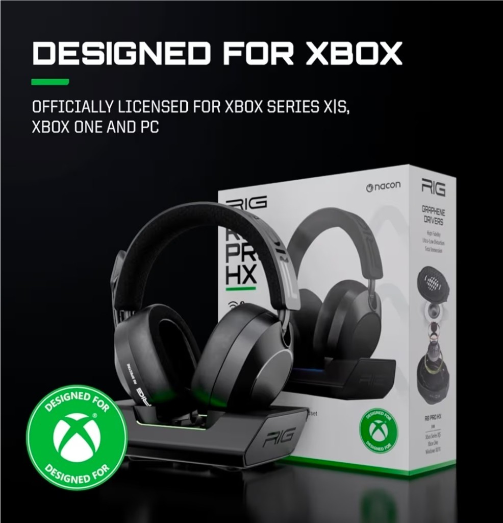 RIG R8 PRO HX Wireless Gaming Headset - Black Xbox