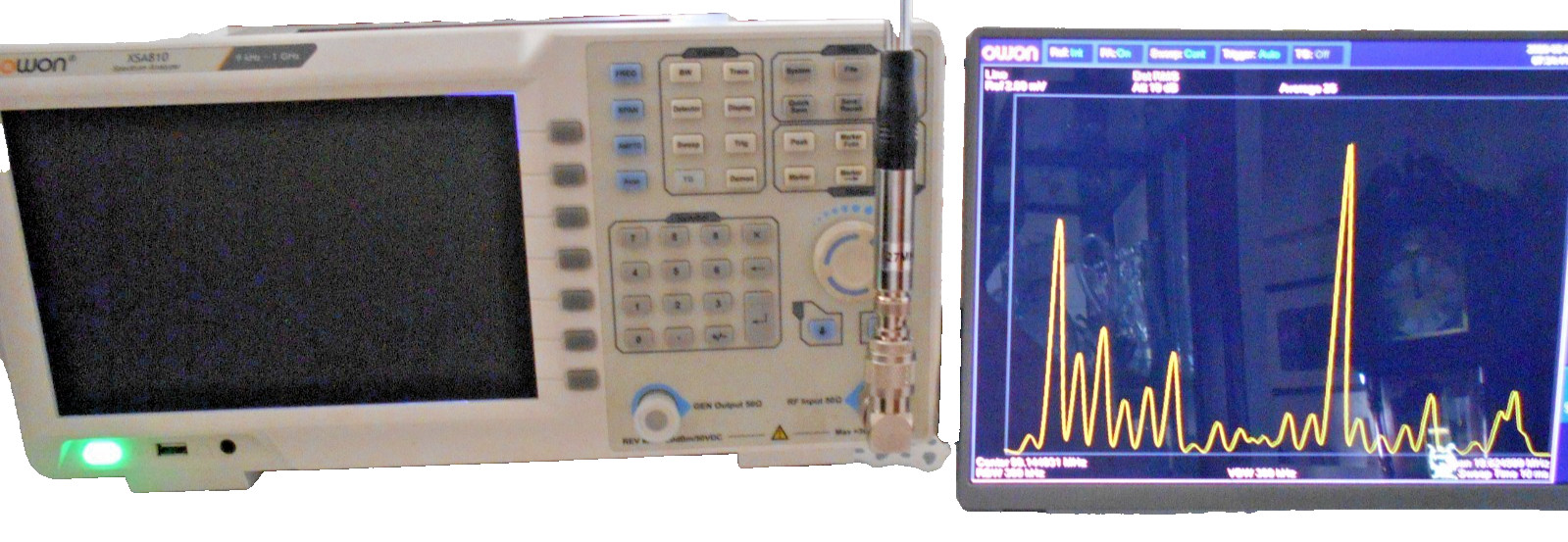 OWON XSA810 Spectrum Analyzer with tracking generator and pre-amplifier