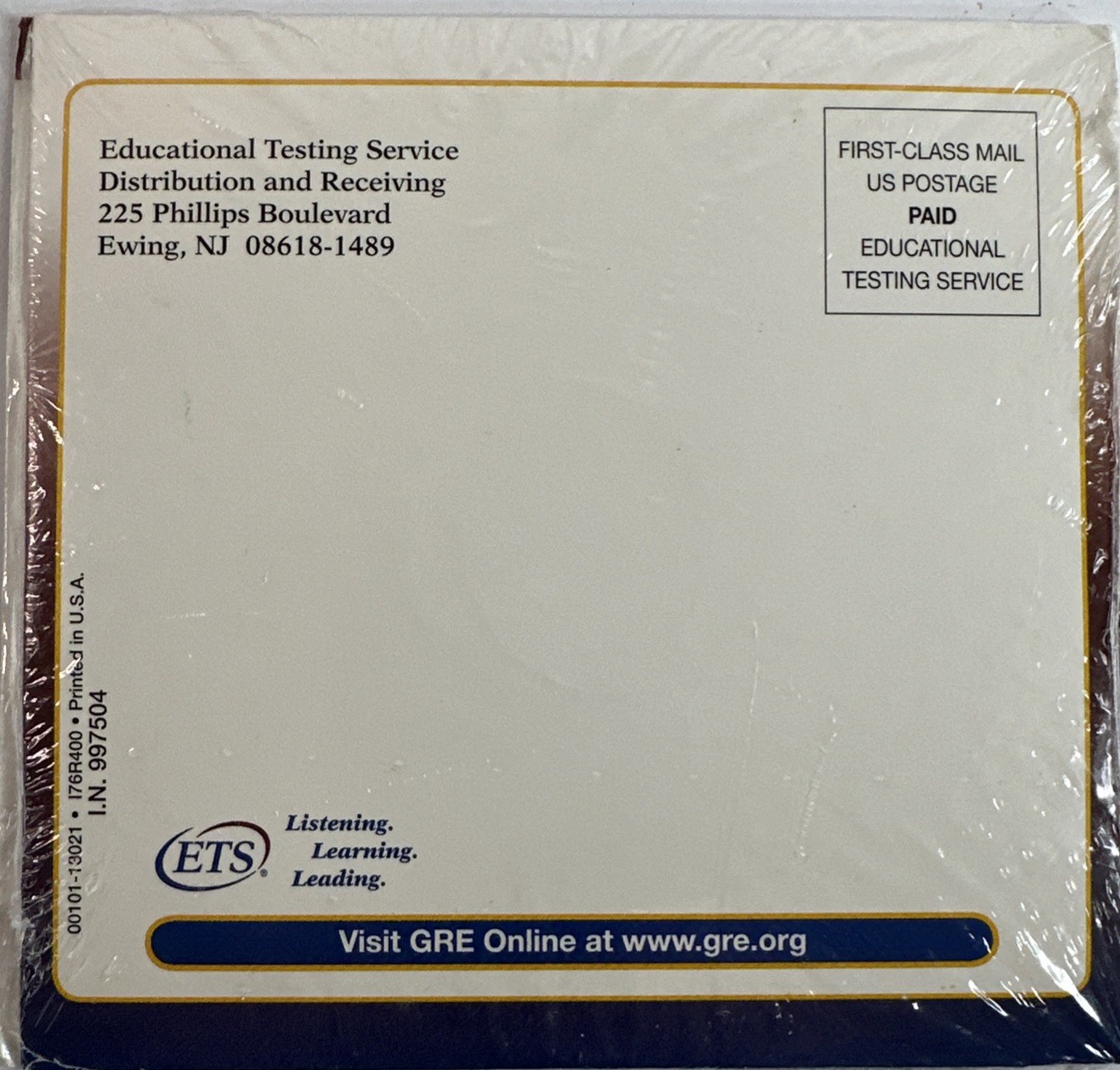ETS GRE POWERPREP Software Test Preparation For The GRE General Test Version 3.1