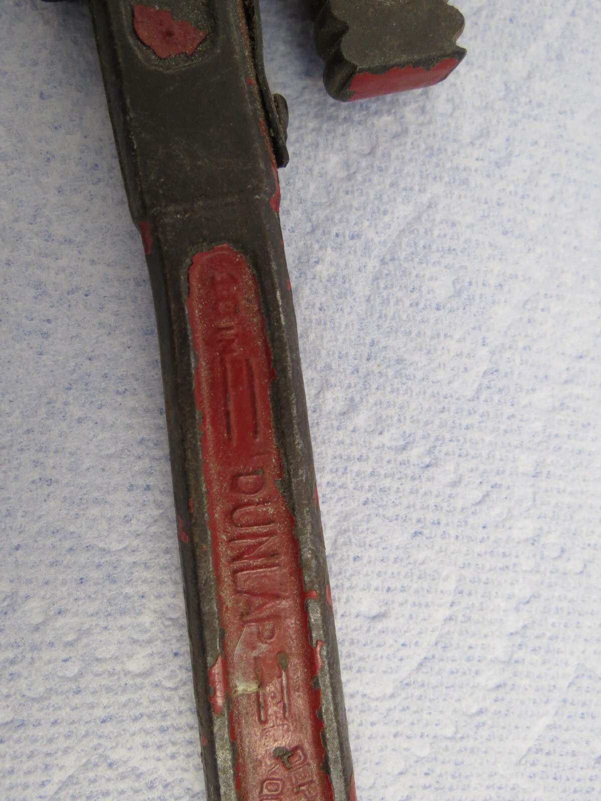 DUNLAP 10” PIPE WRENCH MADE IN USA VINTAGE