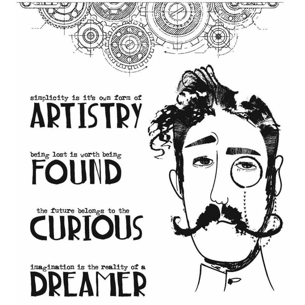 Tim Holtz Stampers Anonymous "OBSERVATIONS" Rubber Cling Stamp Set 2021