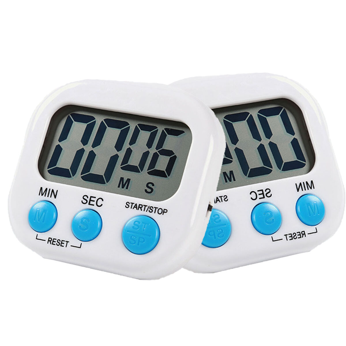 2x small digital kitchen timer magnetic back countdown Countdown  boiling soup