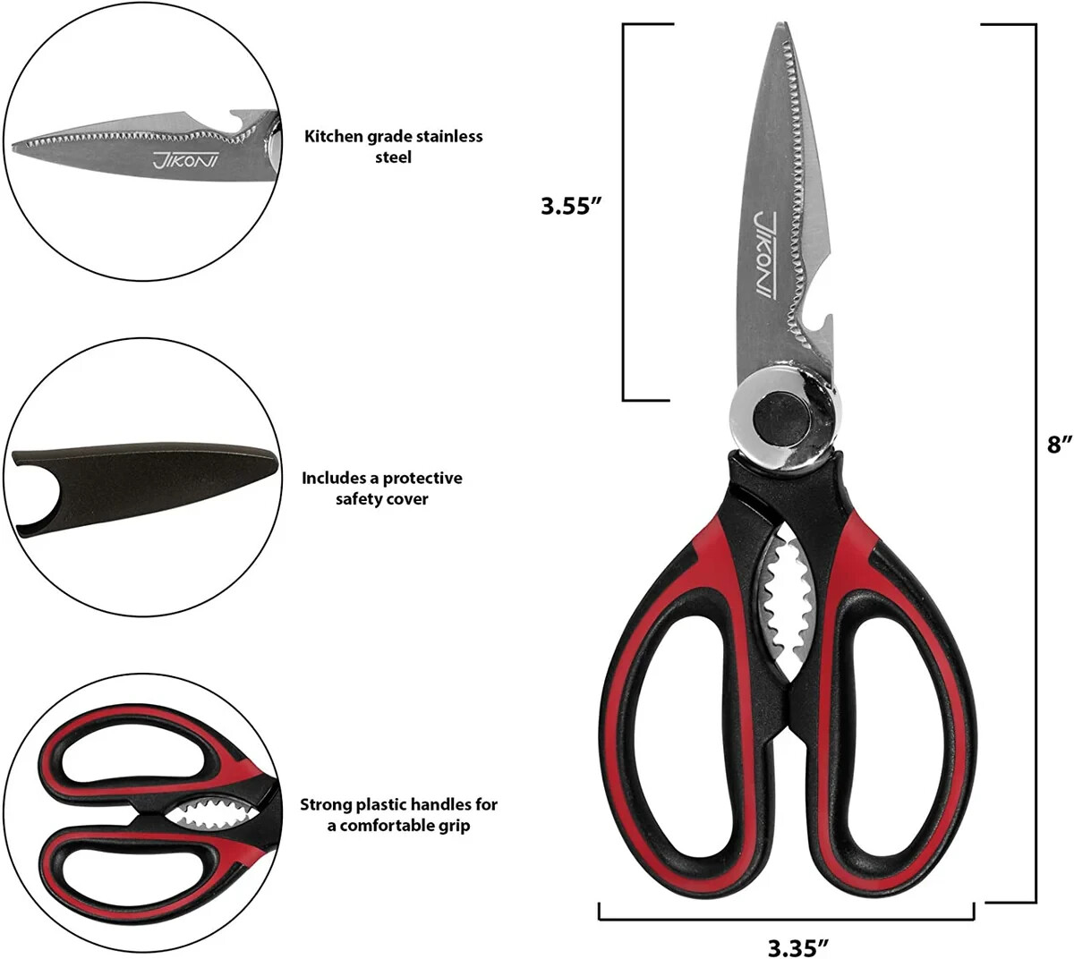 2 Pack Heavy Duty Kitchen Shears Stainless Steel Kitchen Scissors Ultra Sharp