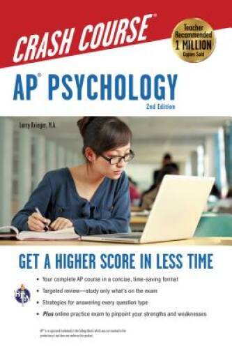 APÂ® Psychology Crash Course Book + Online (Advanced Placement (AP) Crash - GOOD