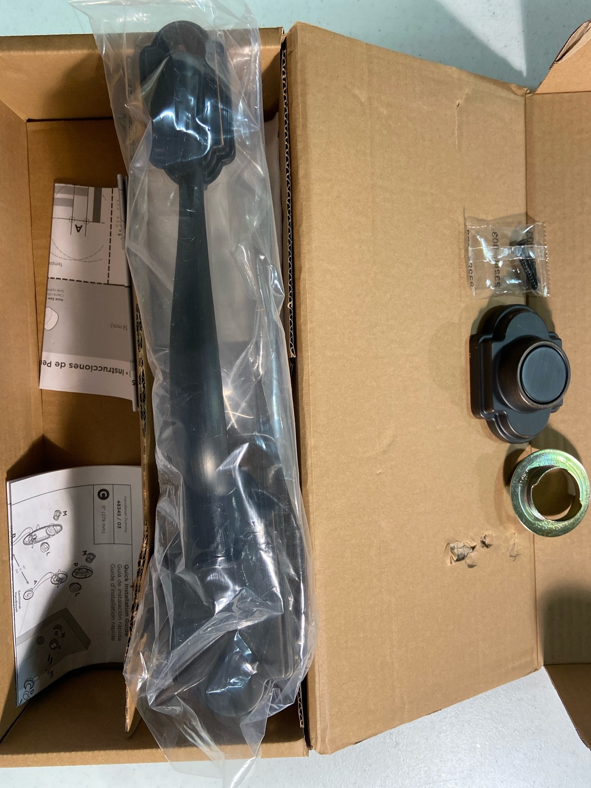 Kwikset 802ANLIP-11P Arlington Dummy Handleset, Exterior, Venetian Bronze