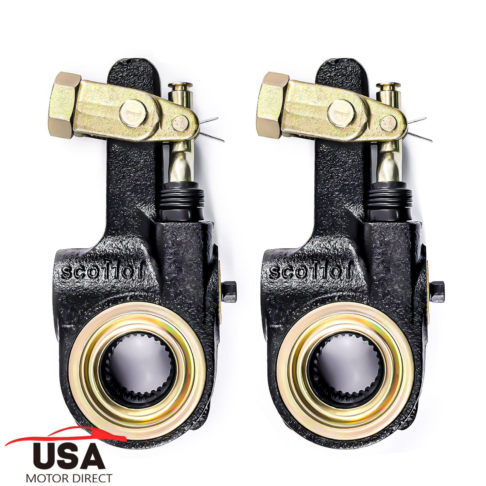 2PCS Automatic Slack Adjuster 28 Spline 5.5" Replaces Meritor R801073 E11401