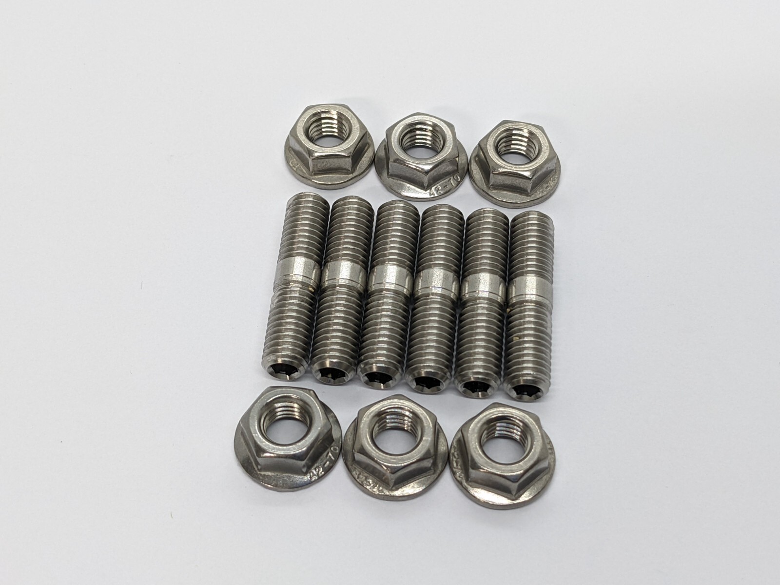 Yamaha MT09 Stainless steel exhaust header studs and flange nut kit bolts