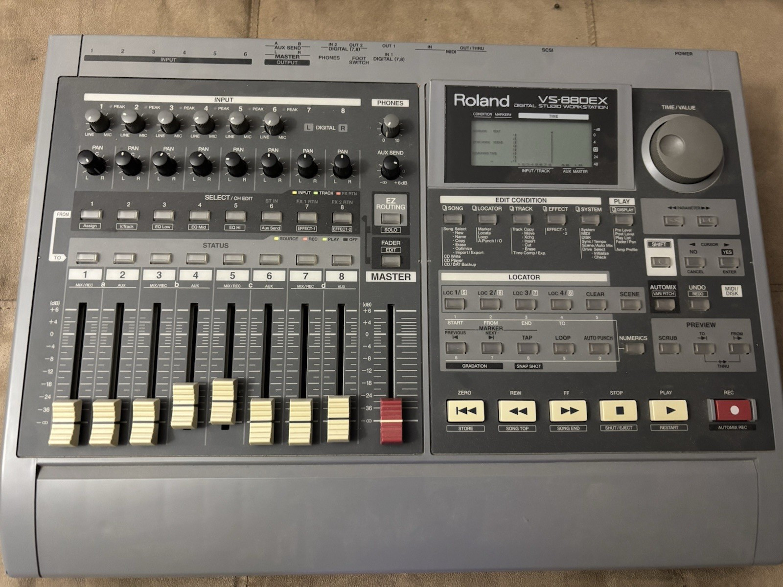 Roland VS-88EX 8-Ch Digital Mixer/Recorder, Built-In FX, 24-bit 48kHz, MIDI