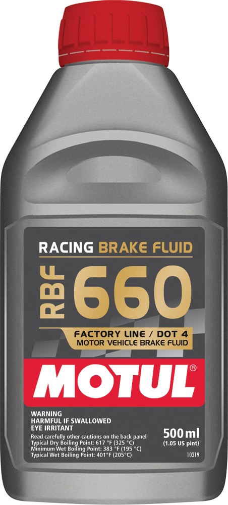 MOTUL 101667 Motul 1/2L Brake Fluid RBF 660 - Racing DOT 4