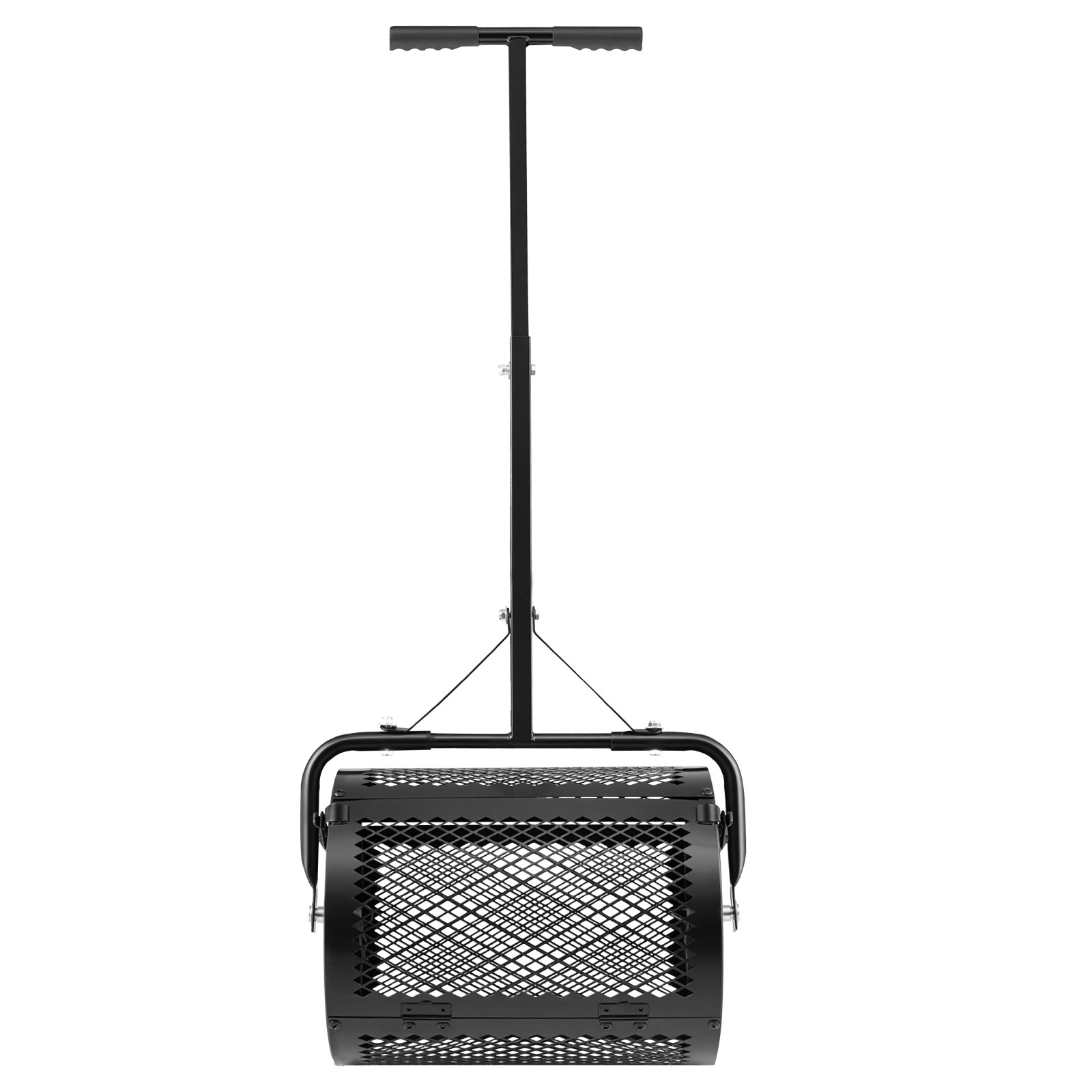 Uimoso Compost Spreader with 16.5" Mesh Basket and T-Handle for Lawn Care