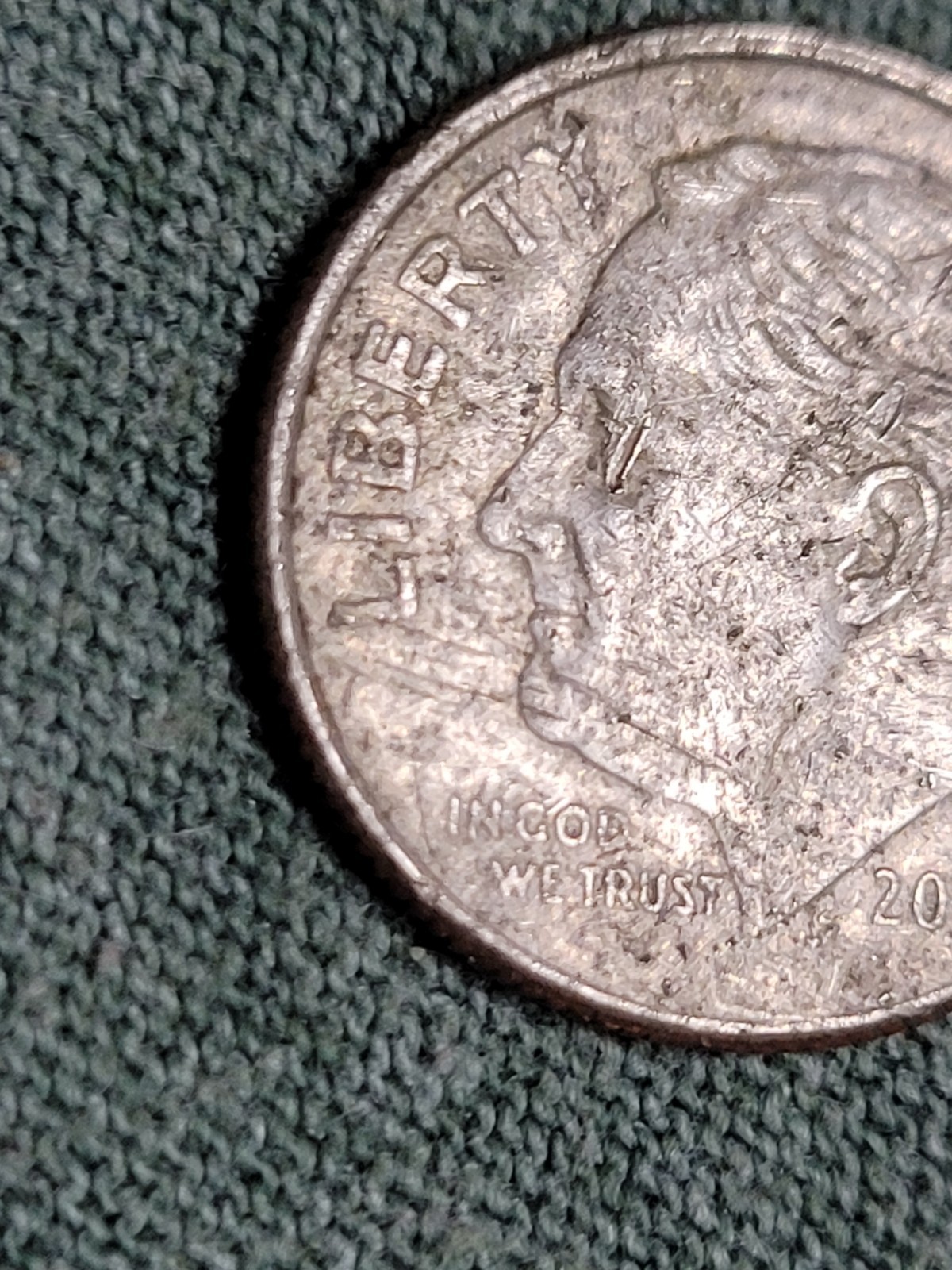 Rare Error 2012 P Dime Double Die-No Rim on Bottom-Strike through error-See pics
