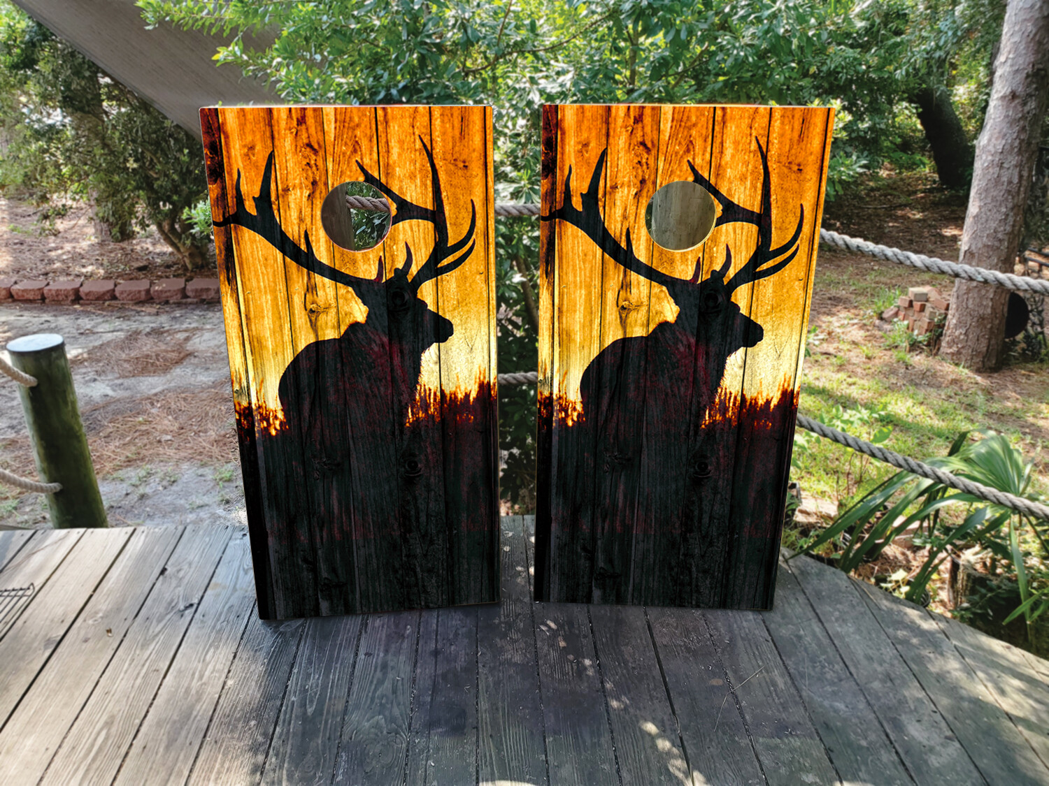 FADEPROOF Cornhole Board Wraps Laminated / Majestic Elk