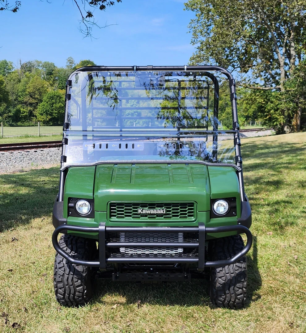 Kawasaki Mule 4000 / 4010  and Trans Windshield with Loop Clamps & Vents
