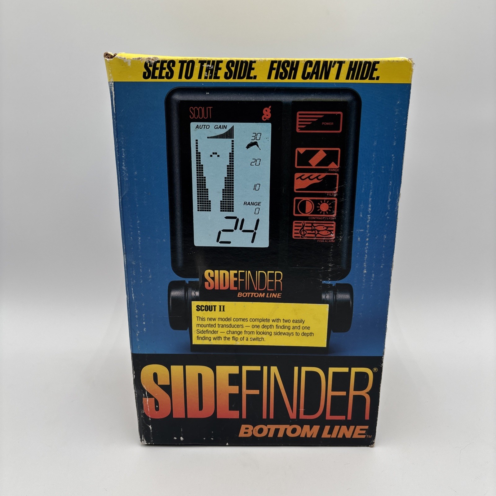 Bottom Line Sidefinder Scout II Portable Fish Depth Finder XDC Switch NEW SEALED