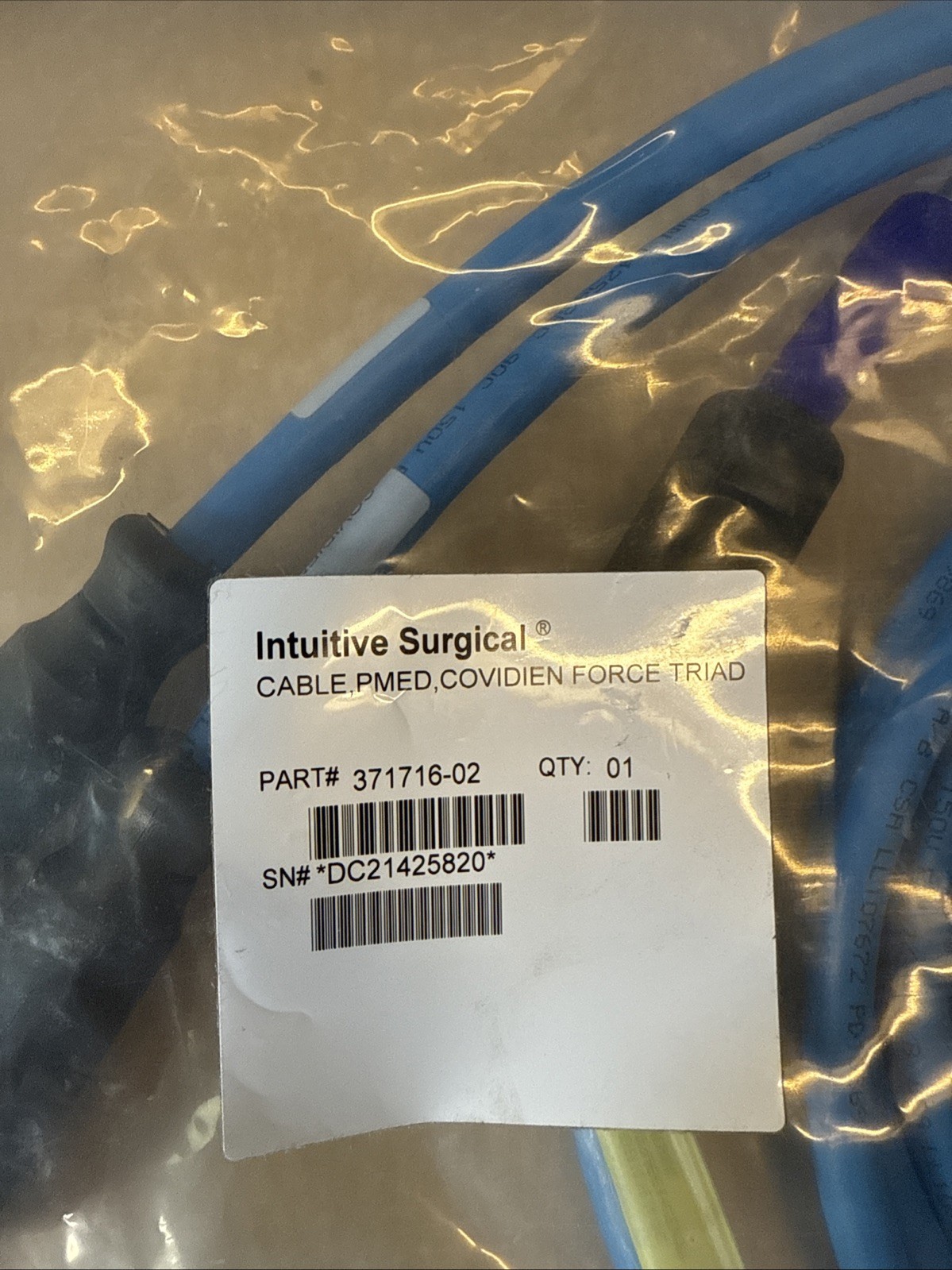 Intuitive Surgical 371716-02 cable for PMED, Covidien Force Triad