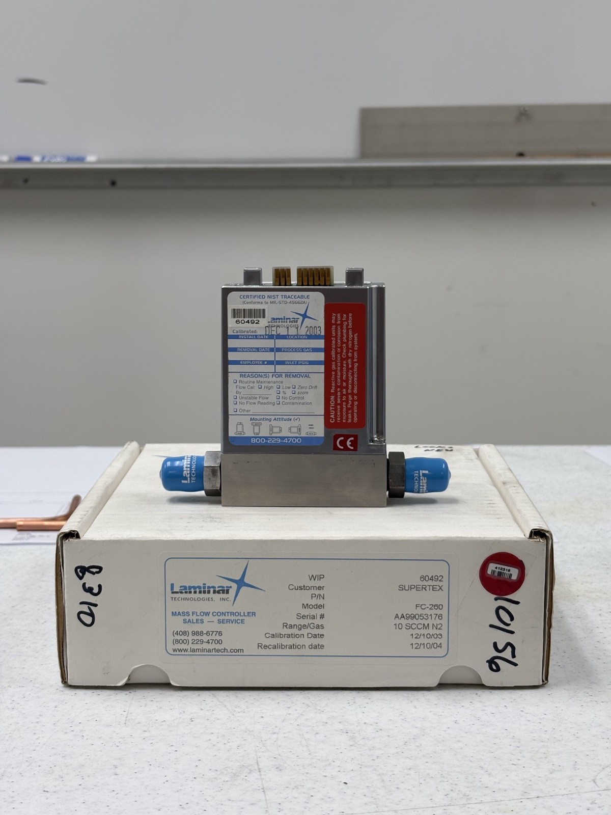 Tylan FC-260 Mass Flow Controller MFC Semiconductor Gas Flow