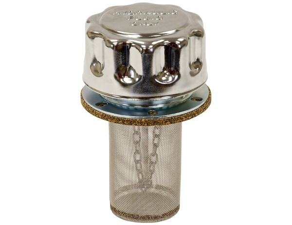 TFA005715 - Chrome Filler-Strainer Breather Cap Assembly