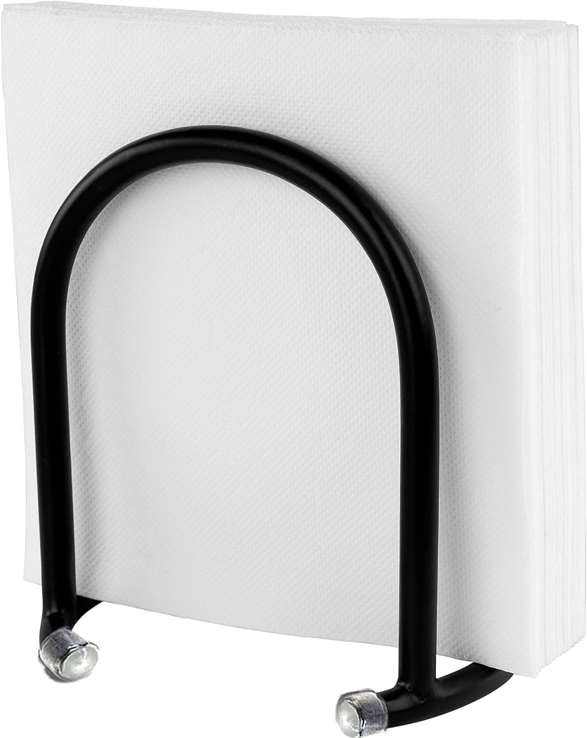 FitWell Napkin Holder, Metal For Kitchen Dining Table, Black